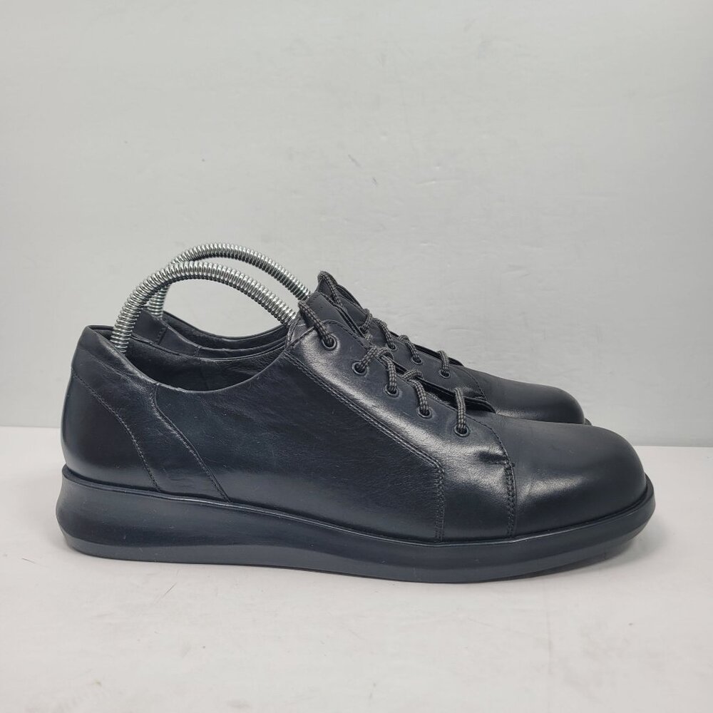 Theresa M. Women's Black Leather Casual Lace-Up Shoes US Size 7.5
